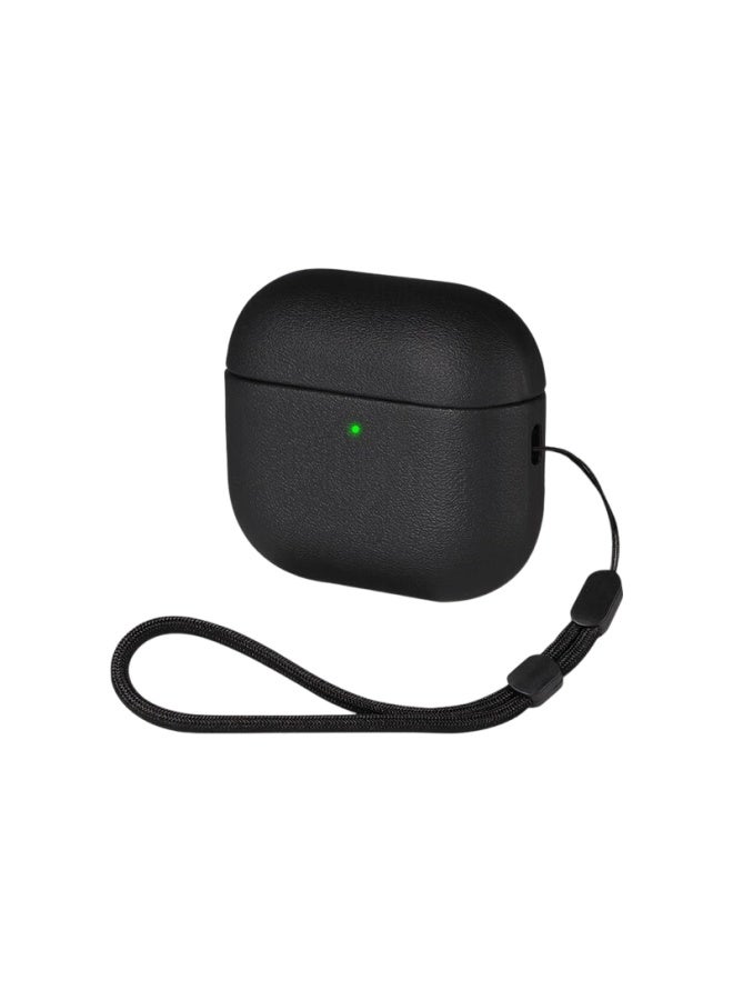 Inkaida Protective Case For Airpods 4 Apple Earphone Case Wireless Bluetooth Earphone Case Anti-drop Creative Anti-slip Cover Storage Box Pu Leather Texture - Image 1