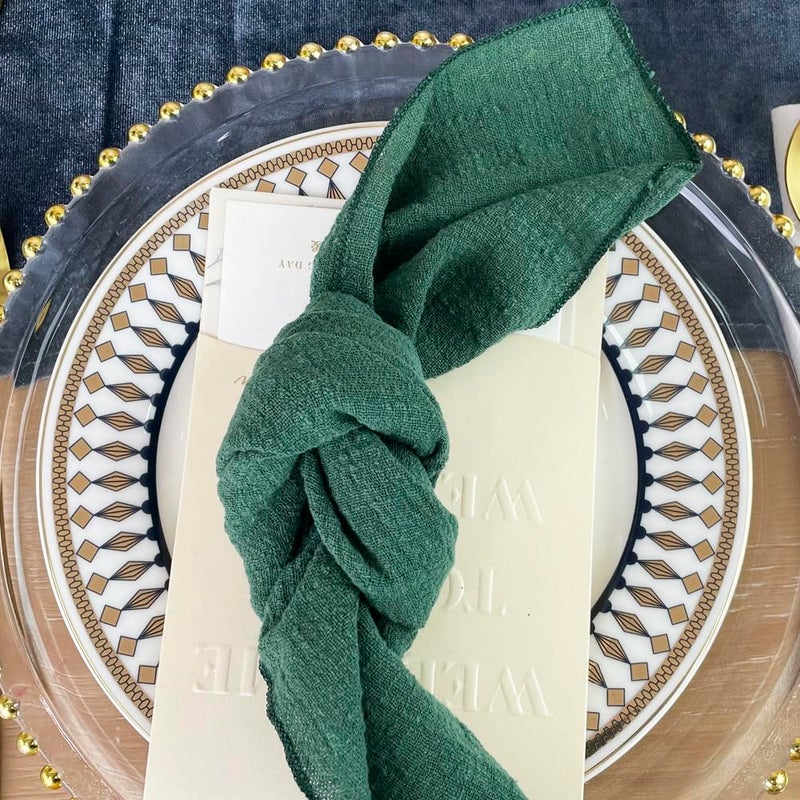 ehldekol gauze cloth napkins 6 pack 16x16 بوصة حفلات العشاء 100 ٪ حفلات زفاف طبيعية ناعمة للقطن ناعم - Image 1