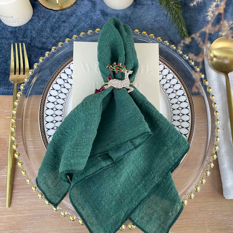 ehldekol gauze cloth napkins 6 pack 16x16 بوصة حفلات العشاء 100 ٪ حفلات زفاف طبيعية ناعمة للقطن ناعم - Image 3