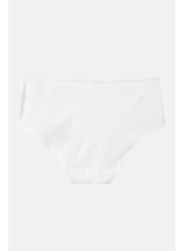 Tchibo Women 2 Pieces Textured Panties, White  - Image 4