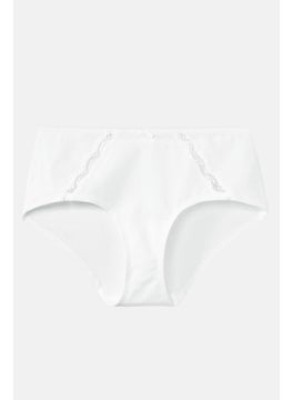 Tchibo Women 2 Pieces Textured Panties, White  - Image 3