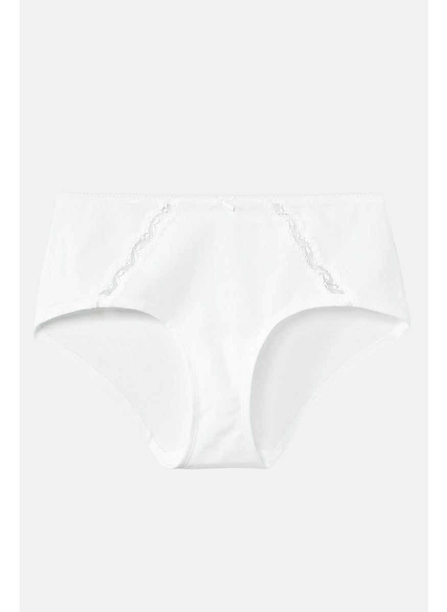 Tchibo Women 2 Pieces Textured Panties, White  - Image 3