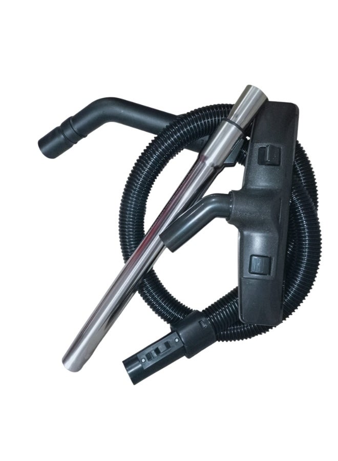 Imported vacuum cleaner set consisting of three pieces: stainless steel tube, brush, and hose. Compatible with some Hitachi vacuum cleaners. - Image 1