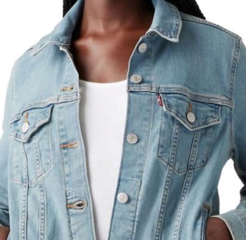 Levi's Women's Premium Original Trucker Jacket in Jeanie, XS - Image 3