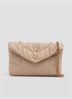 ایو سن لوران حقيبة كتف لوو بافر توي YSL من الجلد المبطن  - Image 1