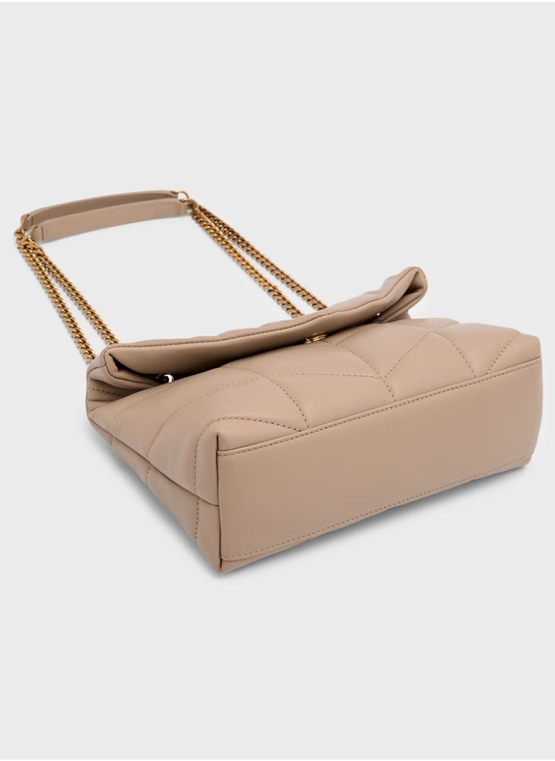 Yves Saint Laurent - Lou Puffer Toy YSL Shoulder Bag in Quilted Leather - Image 1