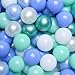 GOGOSO Ball Pits Balls Toddlers 50 100 200 500 Plastics Shape Ball NonPhthalate NonBPA NonToxic 22Inch Crush Proof Play BallsPearl Macaron Blue Green White 100 Balls - Image 2