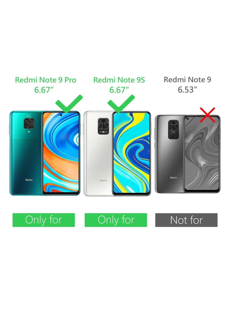 جراب Xiaomi Redmi Note 9S + [عبوتان] واقي شاشة من الزجاج المقوى ، جراب TPU شفاف رفيع للغاية من السيليكون ، وسادة هوائية مضادة للصدمات وغطاء مضاد للخدش Xiaomi Redmi Note 9S / Note 9 Pro / 9 Pro Max - Image 4