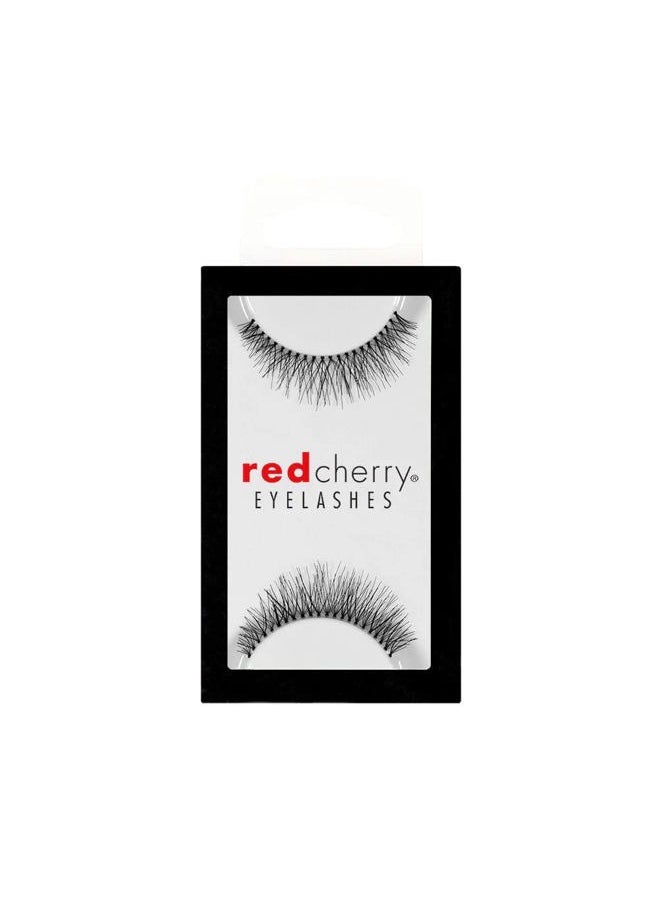 Red Cherry Eyelashes - Troika Red Cherry Eyelashes Black - #747S - Image 1