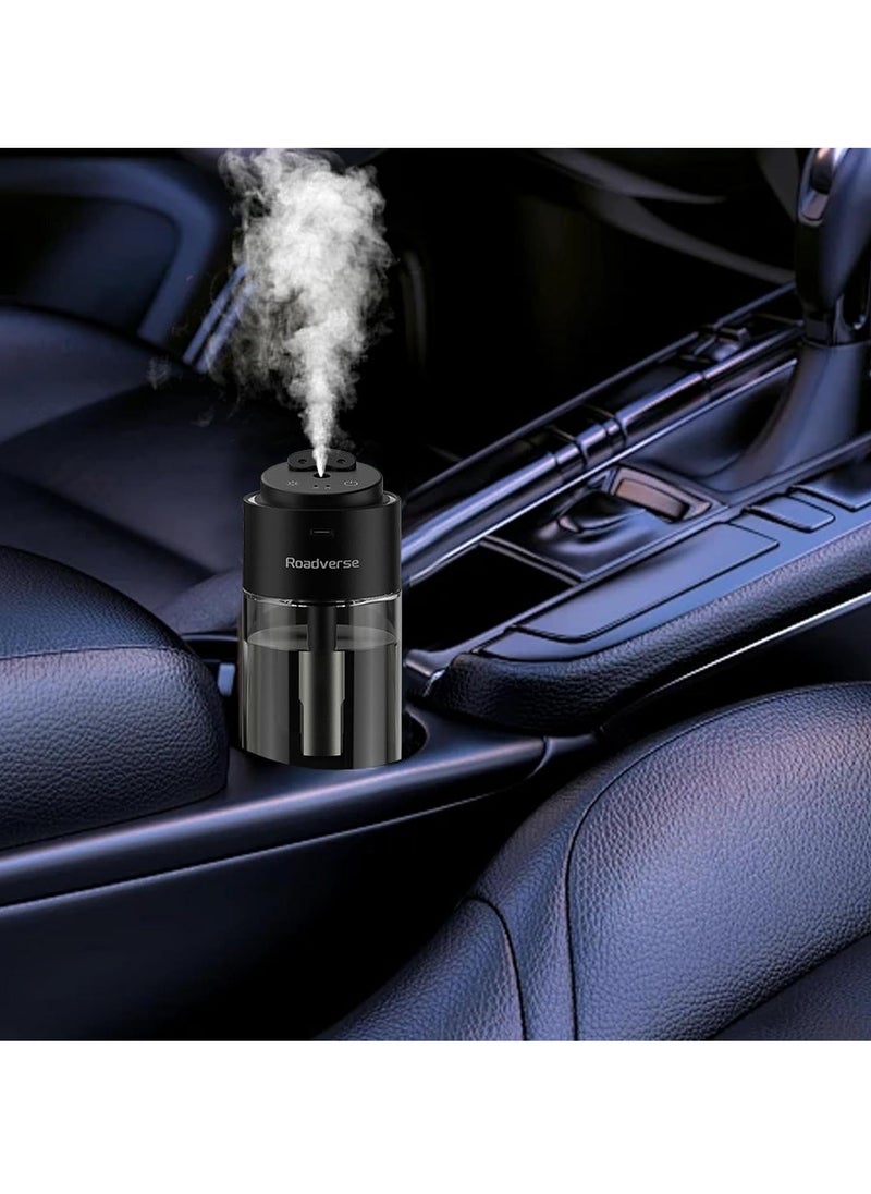 ROADVERSE Car Perfume Diffuser - Natural Aromatherapy Car Humidifier | Long-Lasting Smart Air Freshener & Scent Diffuser with Auto/Off Function | Starry Projector Lamp | USB Powered Diffuser for Car, Office, and Home Use | Refreshing Aroma & Relaxing Ambiance  - Image 3
