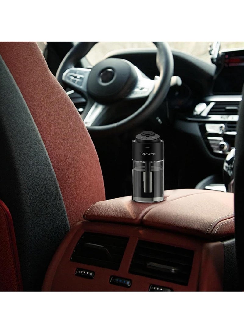 ROADVERSE Car Perfume Diffuser - Natural Aromatherapy Car Humidifier | Long-Lasting Smart Air Freshener & Scent Diffuser with Auto/Off Function | Starry Projector Lamp | USB Powered Diffuser for Car, Office, and Home Use | Refreshing Aroma & Relaxing Ambiance  - Image 2