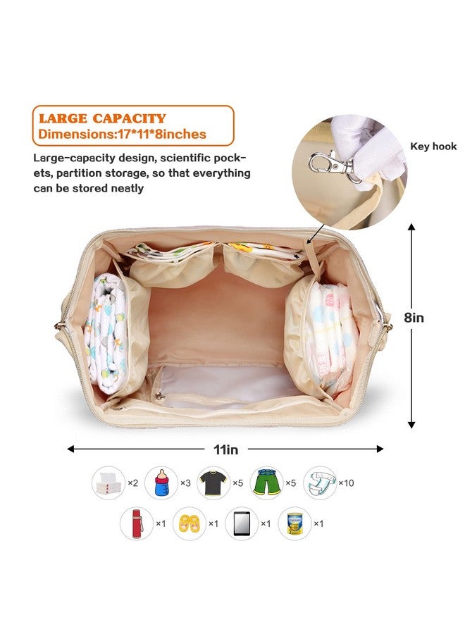 Limhoo Diaper Bag Backpack for Mom & Dad, Multifunction Waterproof Baby Changing Bags, Large Nappy Bag Backpack (Rainbow) - Image 3