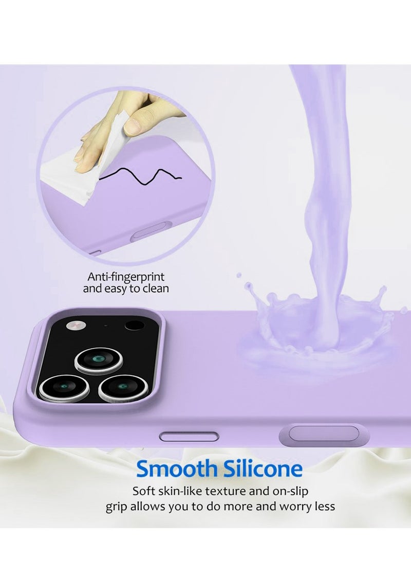 بورتوني جراب iPhone 17 Pro Max مصنوع من السيليكون الهلامي الناعم لهاتف iPhone 17 Pro Max مع بطانة داخلية من الألياف الدقيقة وغطاء حماية مقاوم للصدمات لهاتف iPhone 17 Pro Max مقاس 6.9 بوصة - Image 4