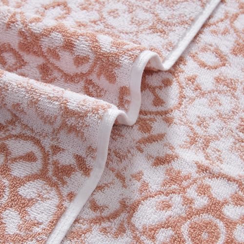 Jessica Simpson - Bath Towel 4 Piece Set, Aziza, Premium Bathroom Decor, Includes 2 Hand Towels and 2 Shower Towels, 100% Cotton & Machine Washable, Rose Smoke - Image 5