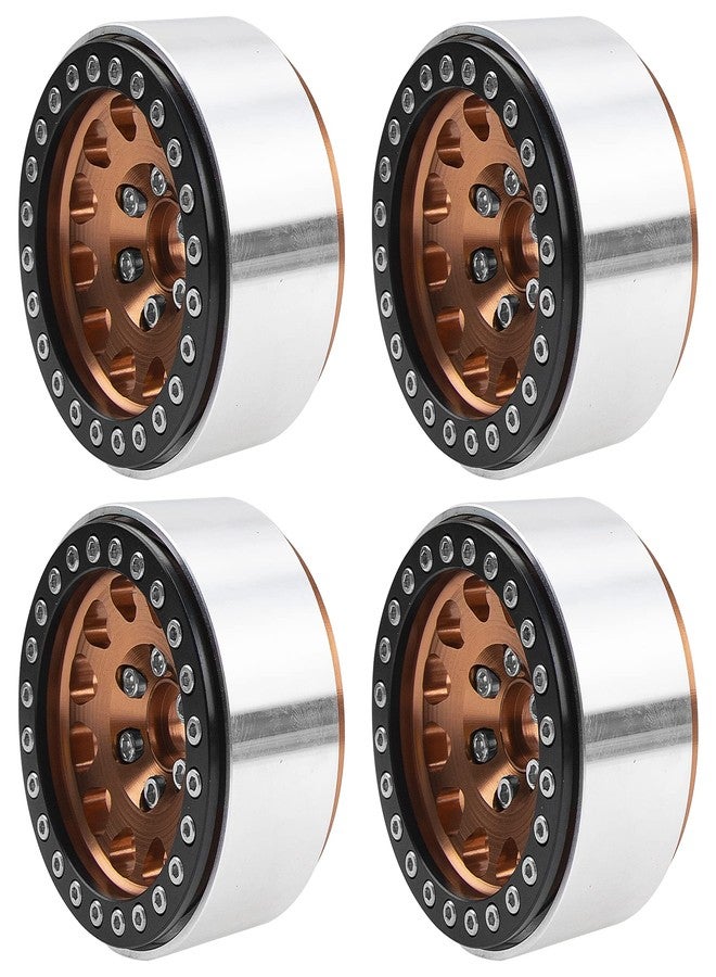 Vgoohobby 4Pack Vgoohobby Alloy 1.9" RC Beadlock Wheels Rims 12-Spoke Thickness 30mm Compatible with Axial SCX10 D90 Traxxas TRX4 RedCat Gen8 Tamiya CC01 1/10 RC Crawler Car (Titanium) - Image 5
