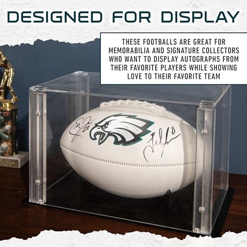 Franklin Sports NFL Philadelphia Eagles Autograph Football - Official Size White Panel Souvenir Football for Autographs + Signatures - NFL Team Fan Shop Memorabilia Football for Display - Image 5