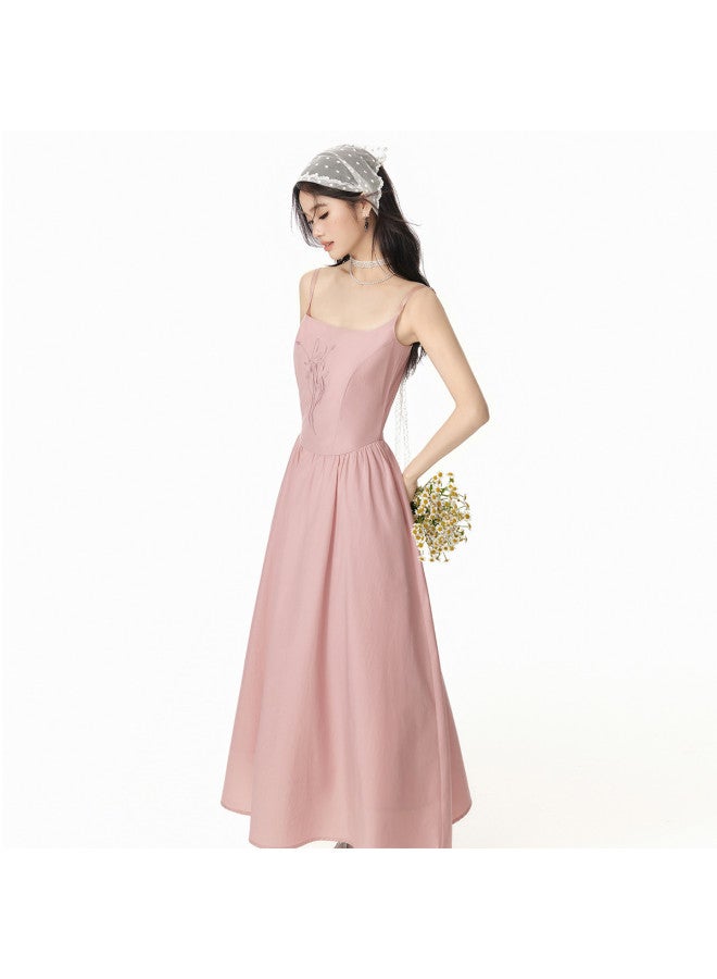 EPTISON Women's Sleeveless Dress 2025 Summer New Retro Waist-cinching Maxi Dress With Back Cutout Design And Flared Skirt - Image 2