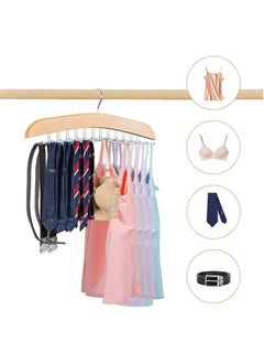 Perfii Tie Belt Hangers Adjustable 24 Clip Scarf Racks Holder Hook Hanger for Closet Organizer Storage  - Image 3