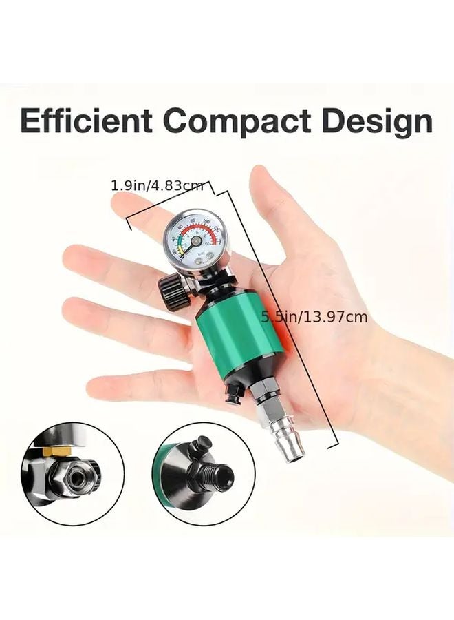 Orange Heavy Duty Air Regulator Water Oil Separator For Spray Gun Pneumatic Tool - Image 4