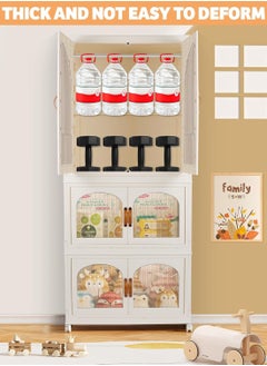 Generic Portable Kids Wardrobe Foldable Combination Wardrobe Baby and Children's Clothing Toy Storage Cabinet Free Installation Snack Cabinet(5 Low)  - Image 4