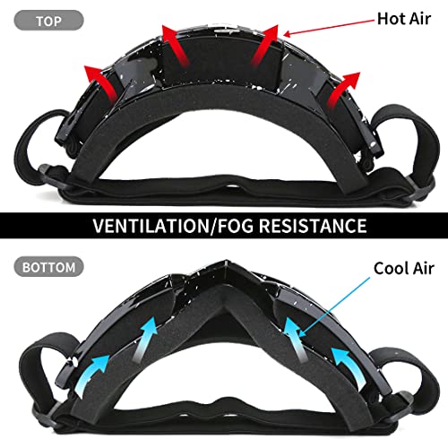 JAMIEWIN ATV Goggles for Dirt Bike, Motorcycle, Motocross, UTV, MX, Offroad Riding - Anti UV, Dustproof, Anti Fog, Racing, Skiing Goggles for Men, Women, Youth, Kids - Image 5