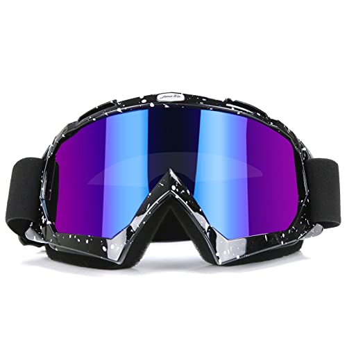 JAMIEWIN ATV Goggles for Dirt Bike, Motorcycle, Motocross, UTV, MX, Offroad Riding - Anti UV, Dustproof, Anti Fog, Racing, Skiing Goggles for Men, Women, Youth, Kids - Image 1