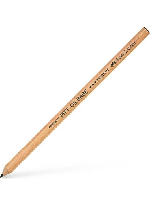 FABER-CASTELL - Faber Castell Pitt Monochrome Drawing Pencil Oil Base Black Medium - Image 1