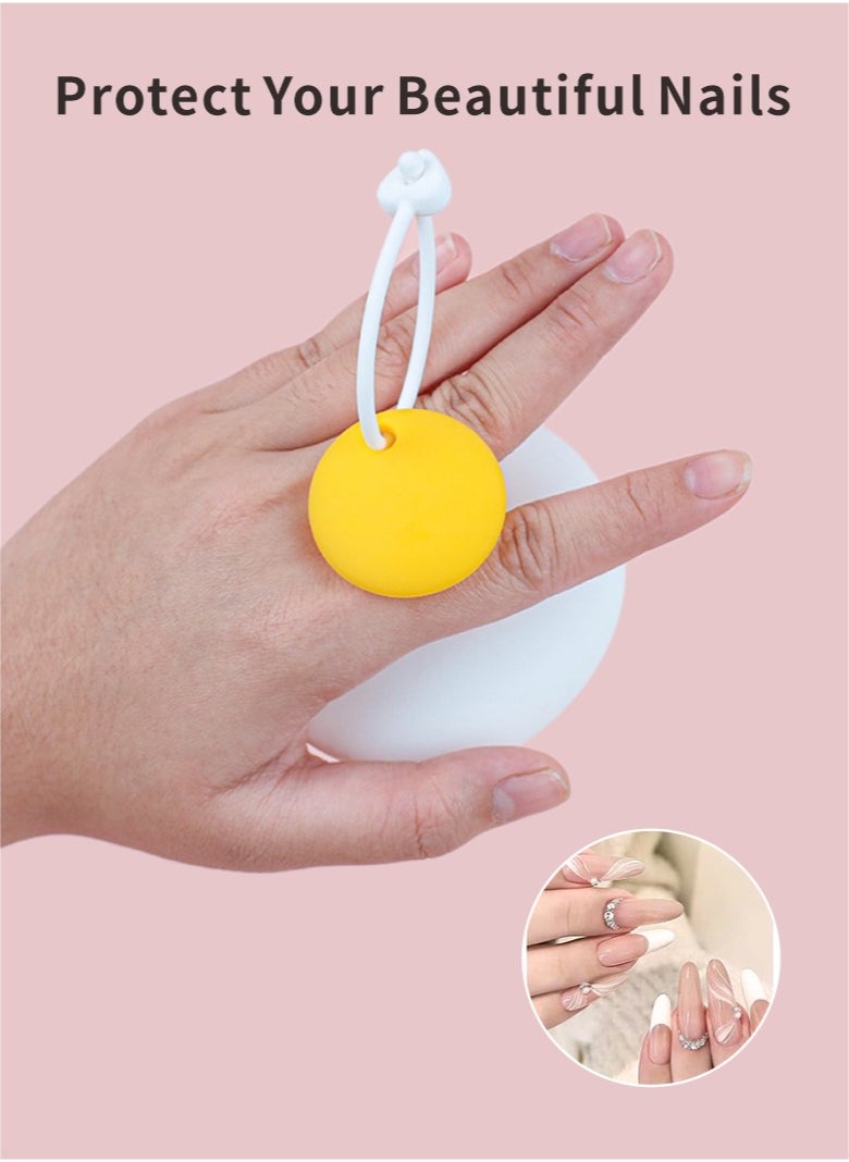HieerBus Hair brush,Scalp Massager Hair Growth, Scalp Scrubber with Soft Silicone Bristles for Hair Growth & Dandruff Removal, Hair Shampoo Brush for Scalp Exfoliator, The shape of a poached egg  - Image 4