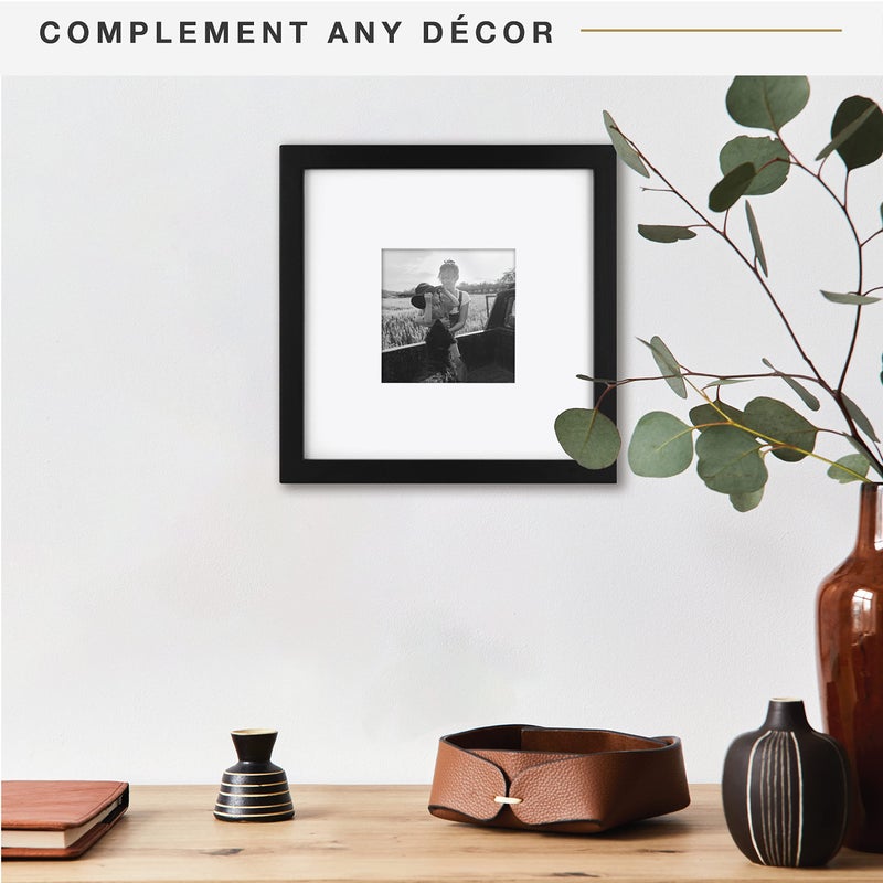 MCS East Village Frame  Black  8 x 8 in matted to 4 x 4 in  Single - Image 2