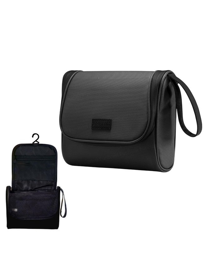 FunBlast Multipurpose Hanging Toiletry Bag with Hook, Large Capacity Travel Pouch for Unisex, Travel Organizer for Toiletries, Portable Vanity Bag & Cosmetic Bag (Black) - Image 1