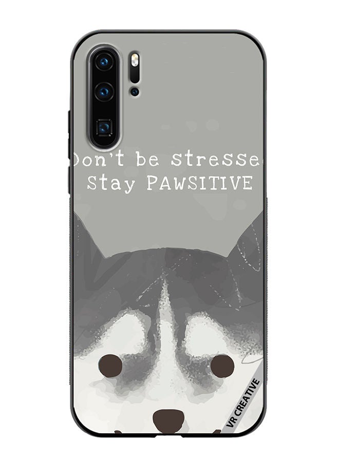 VR CREATIVE Protective Case Cover For Huawei P30 Pro Positive Dog Design Multicolour - Image 1