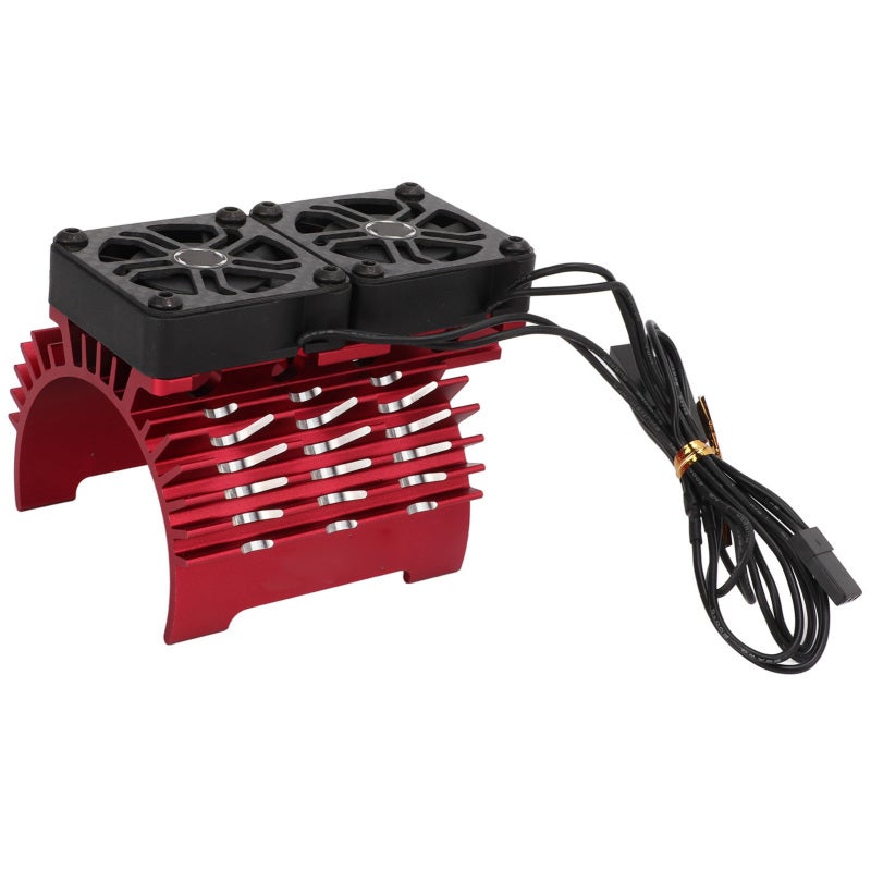SURPASS HOBBY 55/56/58mm Brushless Motor Cooling Fan Dual Fan Motor Heatsink Radiator for 1/5 Remote Control Car 8.4V 16000RPMRed - Image 1