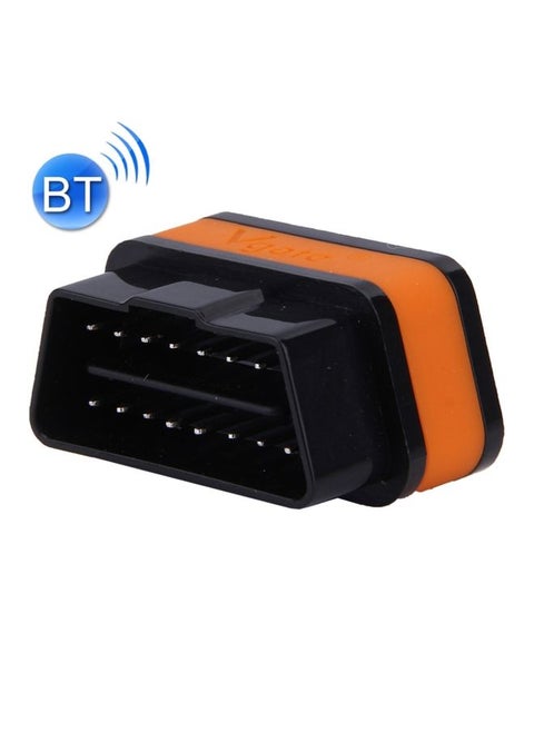 Vgate iCar II Super Mini ELM327 OBDII Bluetooth V3.0 Car Scanner Tool, Support Android OS, Support All OBDII Protocols(Orange + Black)