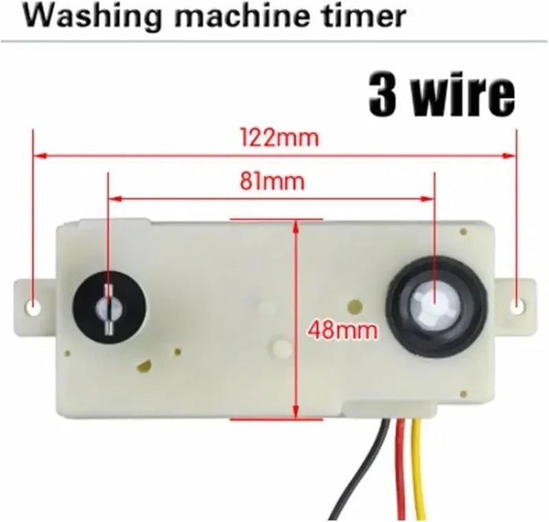 Semi Automatic Double Tub Washer 3 Row 15 Minute Strip Timer Switch - Image 3