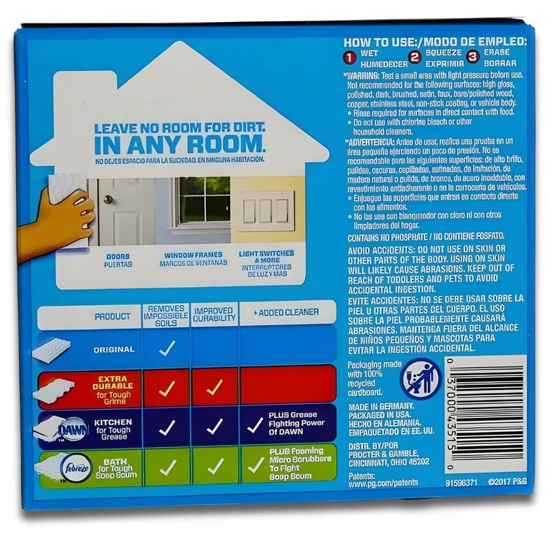 Mr Clean Erase and Renew Magic Eraser, Original, 2 Count - Image 3