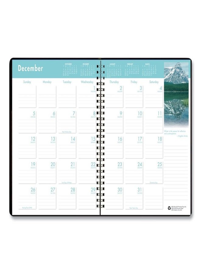 House of Doolittle 2026 Earthscapes 8.5" x 11" Monthly Planner, Faux Leather Cover, Black (26402-26) - Image 2