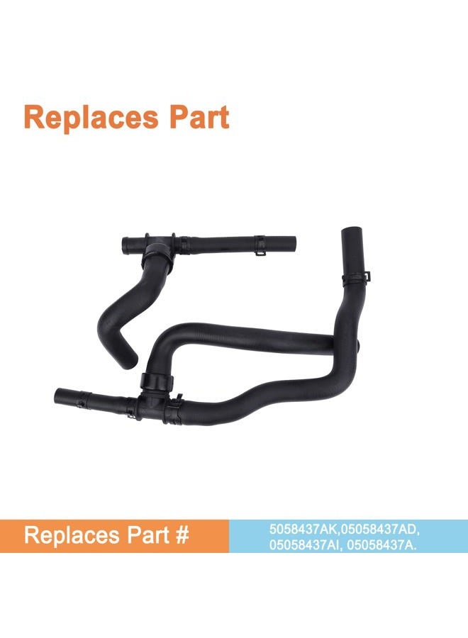 YOUYIEN Heater Hose Set With TEE For Return.Replaces Part # 5058437AK,05058437AD, 05058437AI, 05058437A.Fit For Dodge Journey 2.4 VVT 2009-2019. - Image 2