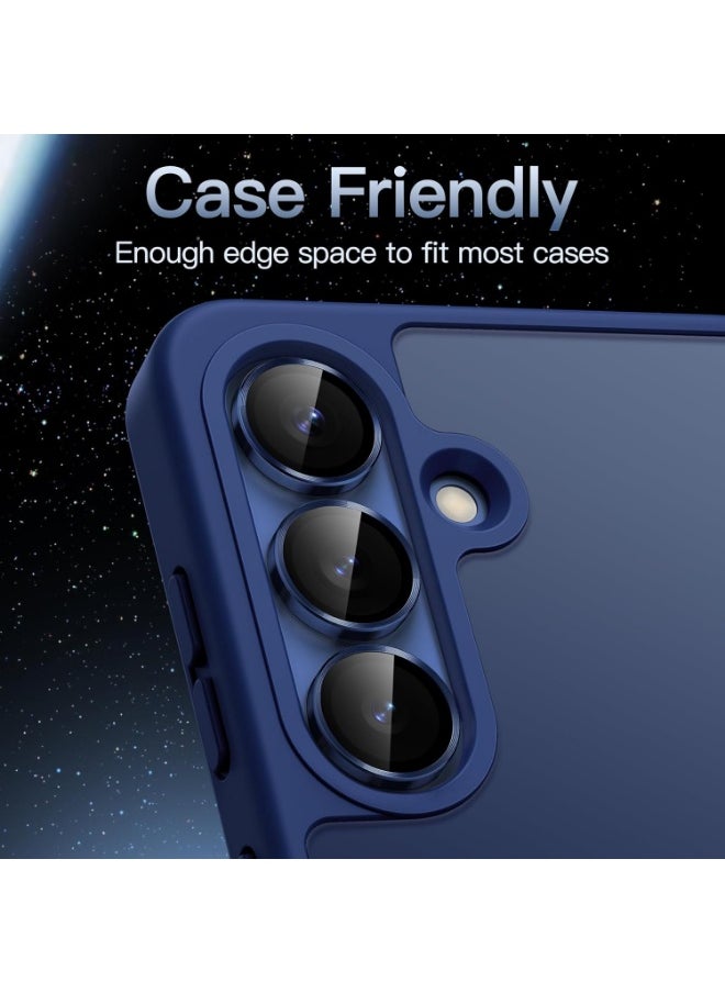 BORTONY Samsung Galaxy S25 5G Camera Lens Protector 9H Tempered Glass Metal Individual Ring Cover Easy Installation For Samsung Galaxy S25 6.2-inch  - Image 3