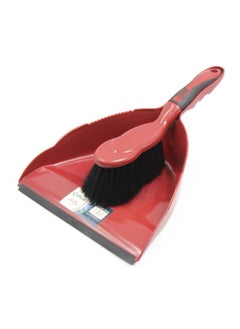 CEPILLO Long Handle Cleaning Broom brush +  Dustpan with broom +  Floor Cleaning Wet Mop Red/White, combo SET OF 3  - Image 3