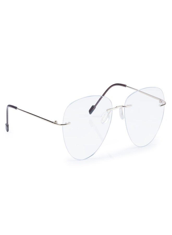 ريديكس نظارات ريدكس أفياتور فوتوكرومية بدون إطار، عدسات كمبيوتر زرقاء مضادة للوهج تحجب الأشعة الضارة (ذهبي) - Image 1