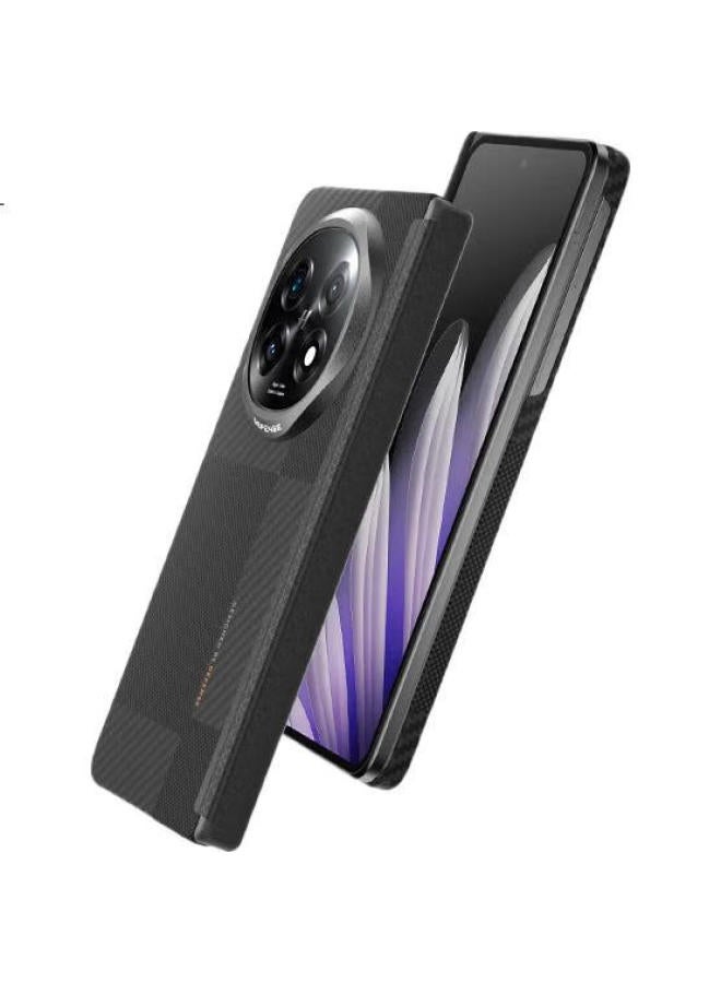 Defense حافظة حماية كاملة من كيفلار مع امتصاص مغناطيسي مضاد للسقوط لهاتف أوبو فايند N5 - حماية محورية موندريان رفيعة للأعمال - Image 3