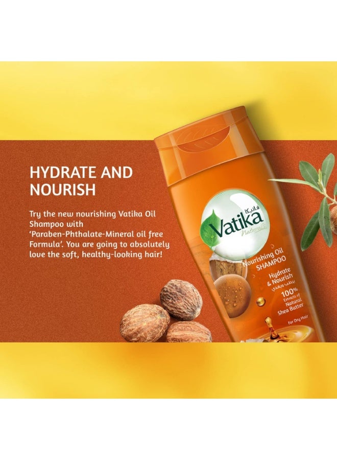Vatika Nourishing Oil Shampoo Hydrate &Nourish Natural Shea Butter For Dry Hair-425 Ml - Image 3