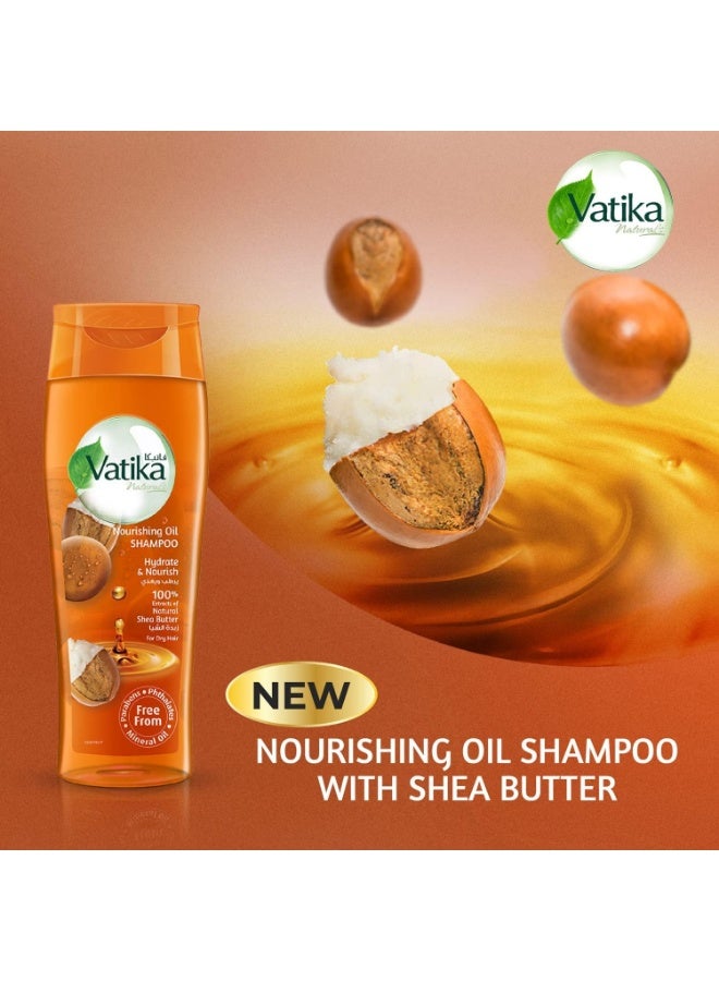 Vatika Nourishing Oil Shampoo Hydrate &Nourish Natural Shea Butter For Dry Hair-425 Ml - Image 2