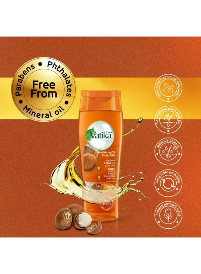 Vatika Nourishing Oil Shampoo Hydrate &Nourish Natural Shea Butter For Dry Hair-425 Ml - Image 5