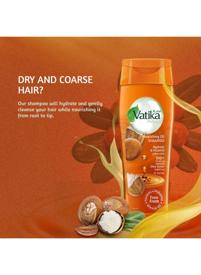 Vatika Nourishing Oil Shampoo Hydrate &Nourish Natural Shea Butter For Dry Hair-425 Ml - Image 4