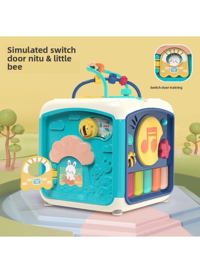 Baby Toy Hand Drum Children's Racket Drum Polyhedron Educational Toy Music 6 Months Baby Early Education 0-1 Years Old-Color:Type B Seven-sided Body - Image 4