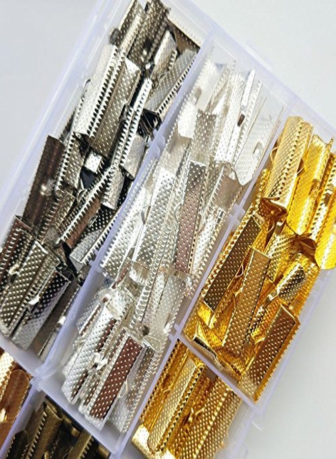 شينكو كرافت مجموعة من 6 ألوان من Chenkou Craft، 240 قطعة من الخرز السائب، مقاس 25 مم، مشابك شريطية، نهاية علامات المجوهرات (25 × 7 مم) - Image 4