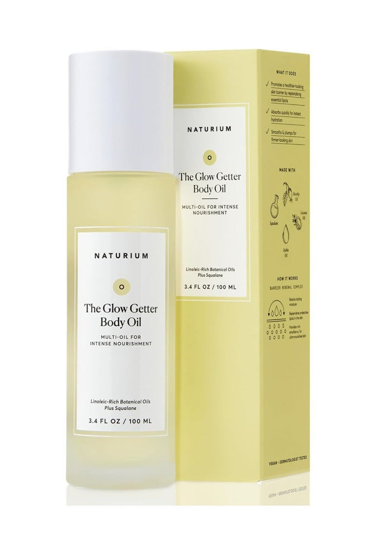 NATURIUM Naturium The Glow Getter Body Oil, Multi-Oil for Intense Nourishment, Hydrating & Moisturizing Formula, Vegan & Cruelty-Free, 3.4 oz  - Image 1