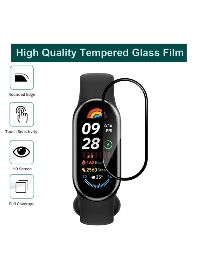 3 Pack Screen Protector for Xiaomi Smart Band 10 Full Cover Composite Membrane for SmartWatch Smartwatch Protector Film with Anti-Scratch and Bubble-Free - Image 3