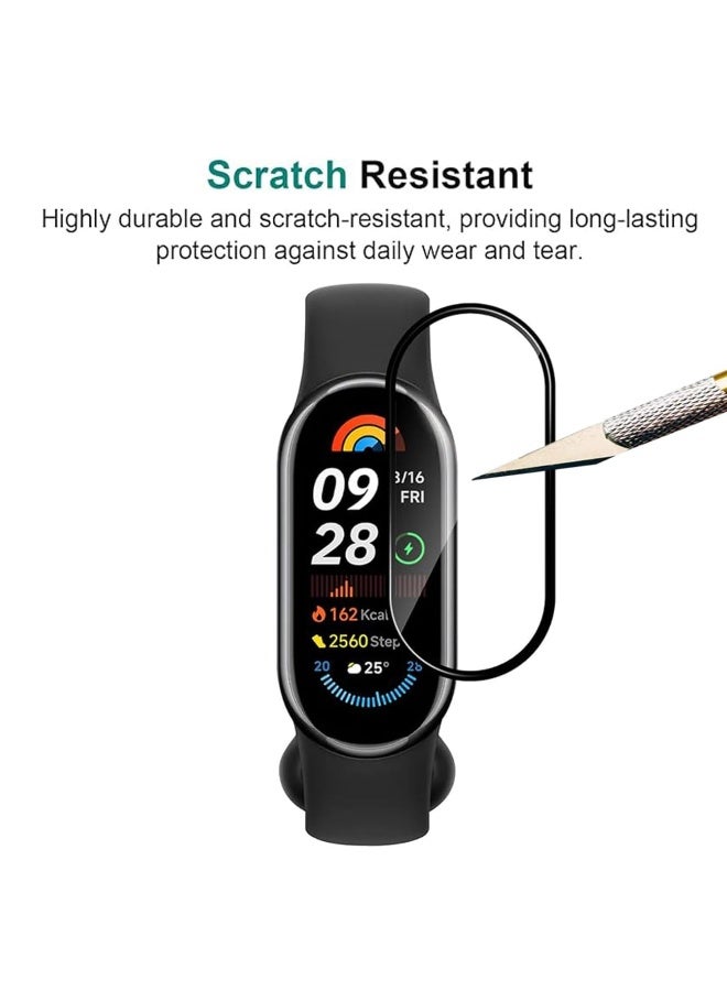 3 Pack Screen Protector for Xiaomi Smart Band 10 Full Cover Composite Membrane for SmartWatch Smartwatch Protector Film with Anti-Scratch and Bubble-Free - Image 2